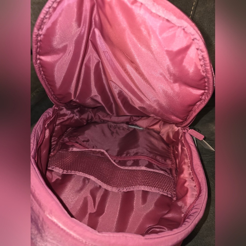 PINK Quilted Puffer Backpack - Picture 9 of 12
